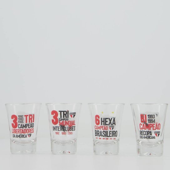 Kit 4 Copos Dose São Paulo