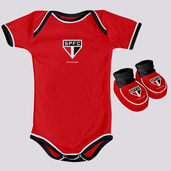 Kit Body São Paulo Infantil Double Vermelho