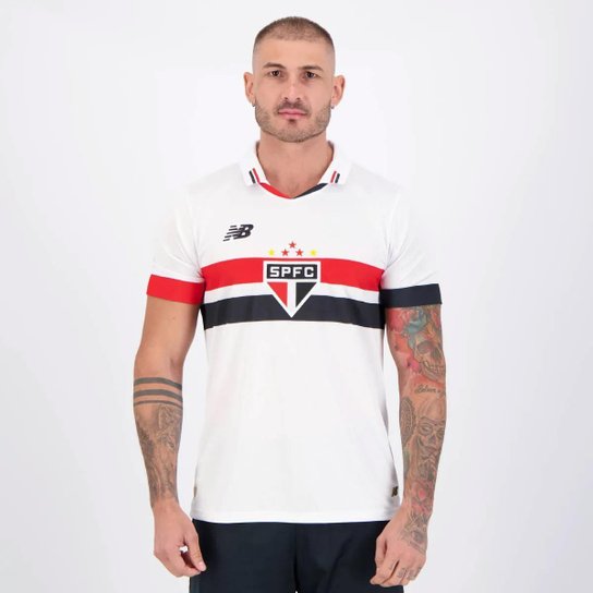Kit Camisa New Balance São Paulo I 2024 + Camisa São Paulo Quad Branca