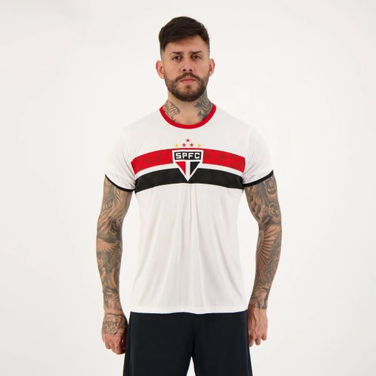 Kit Camisa New Balance São Paulo I 2024 + Camisa São Paulo Stencil Branca