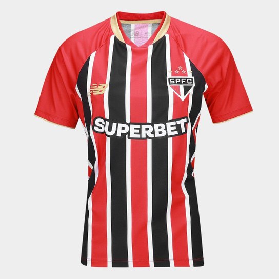 Kit Camisa São Paulo I 25/26+ Camisa São Paulo II 25/26 Torcedor New Balance Feminina