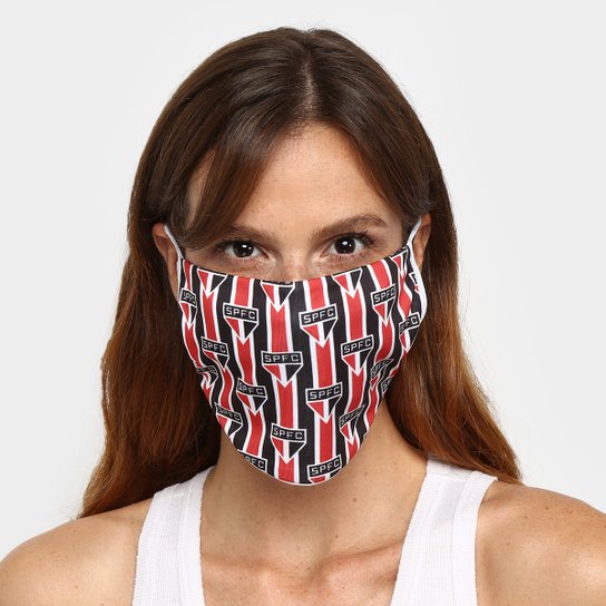 Kit de Máscaras de Proteção São Paulo Listras Laváveis - 6 Unid