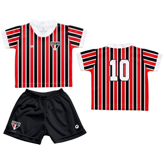 Kit Infantil São Paulo Camisa 10 Torcida Baby Oficial