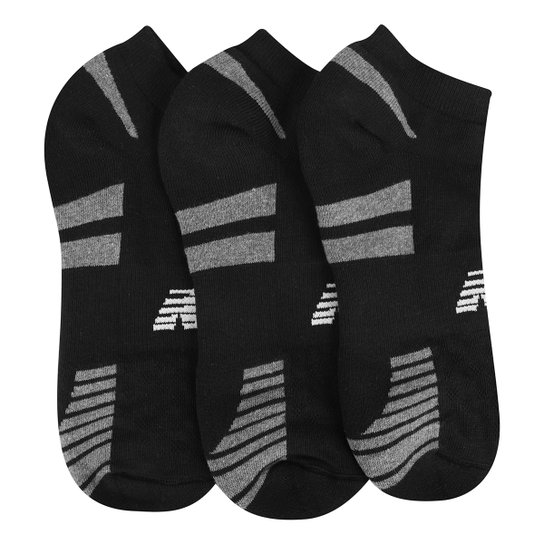 Kit Meia New Balance c/ 3 Pares Feminina