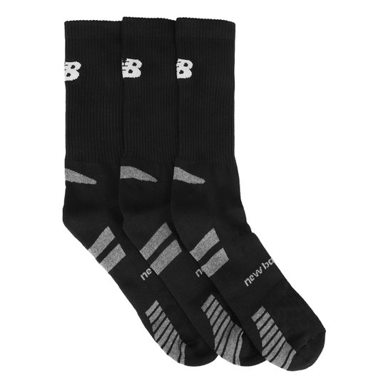 Kit Meia New Balance c/ 3 Pares Masculina