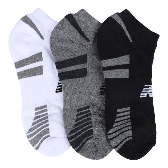 Kit Meia New Balance c/ 3 Pares Masculina