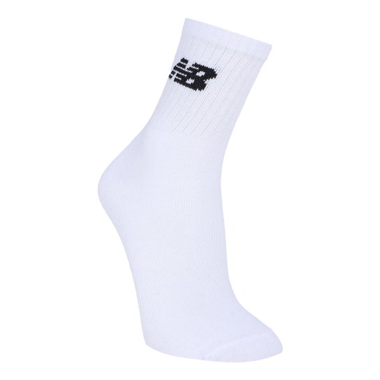 Kit Meia New Balance Cano Longo c/ 3 Pares Feminina