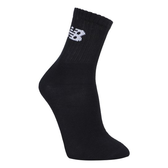 Kit Meia New Balance Cano Longo c/ 3 Pares Feminina
