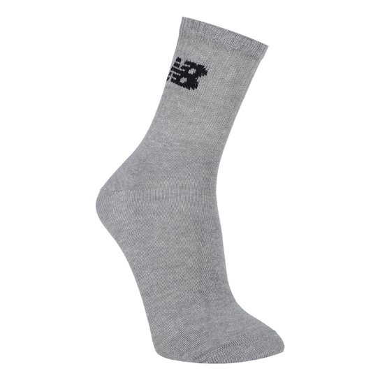 Kit Meia New Balance Cano longo c/ 3 Pares Feminina