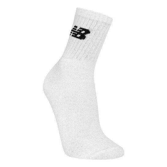 Kit Meia New Balance Logo Cano Alto C/ 3 Pares