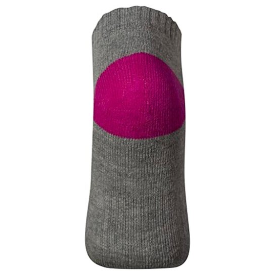 Kit Meia New Balance Soq Cano Curto Atoalhada Juvenil- Cinza e Preto e Rosa Preto-cinza-rosa 33-36