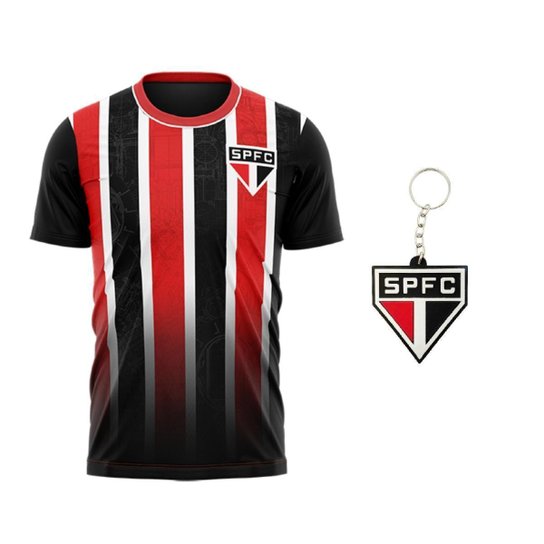 Kit São Paulo Camisa Romper + Chaveiro Símbolo - Masculino Tamanho:GG;Cor:;Gênero:Masculino