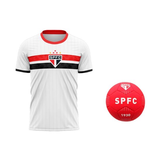 Kit São Paulo Infantil Oficial - Camisa Jogo + Bola
