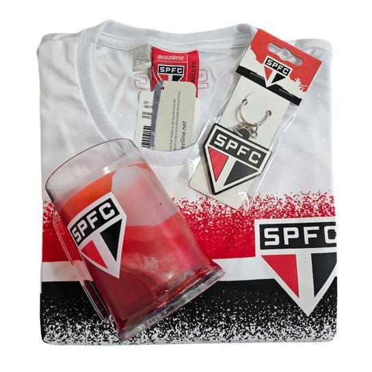 Kit São Paulo Oficial - Camisa Soil + Caneca + Chaveiro - Masculino