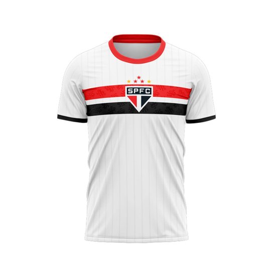 Kit São Paulo Oficial - Camisa Stencil + Caneca + Chaveiro - Masculino