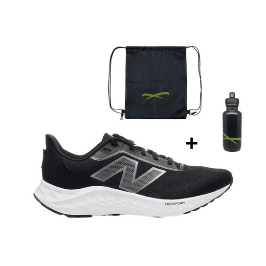 Kit Tênis New Balance Fresh Foam Arishi v4 Masculino + Mochila e Garrafinha