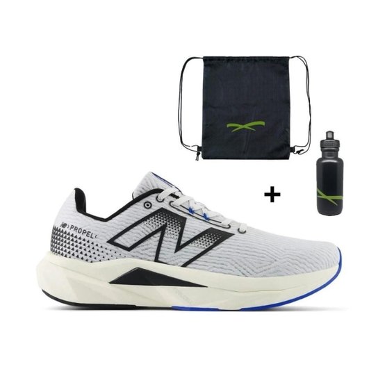 Kit Tênis New Balance Fuelcell Propel v5 Masculino + Mochila e Garrafinha