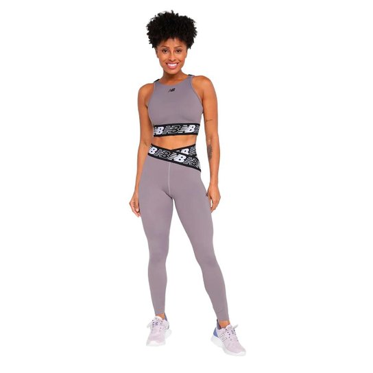 Legging Feminina New Balance Relentless Cinza