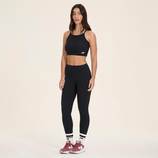 Legging New Balance Canelada Small Logo Feminina