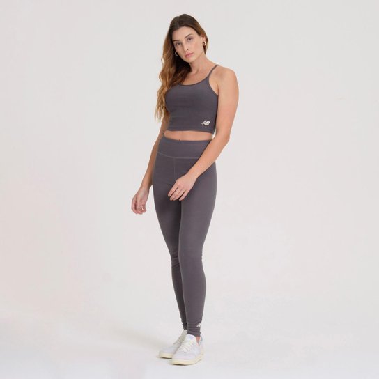 Legging New Balance Canelada Small Logo Feminina