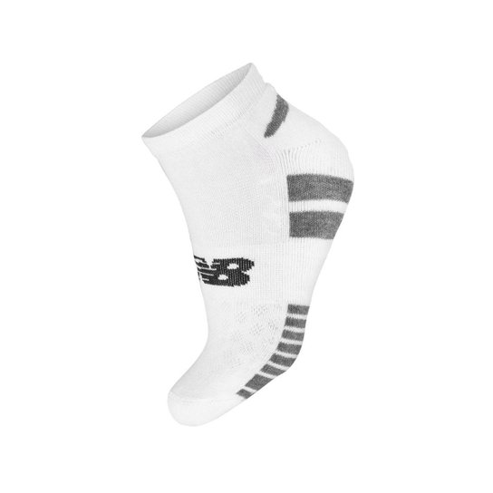 Meia New Balance Cano Invisível 35 ao 38 - Pack com 03 Pares Branca