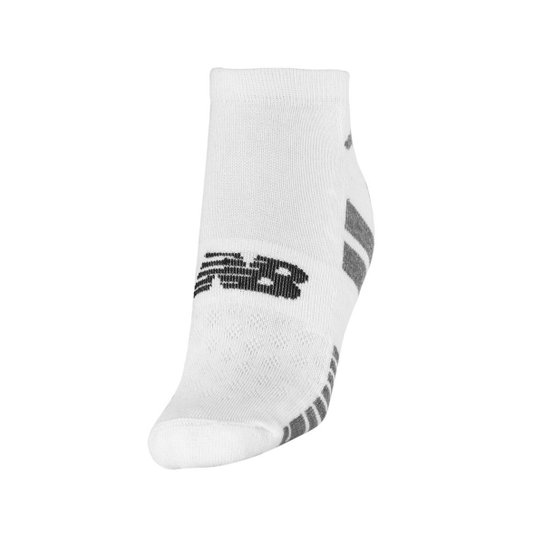 Meia New Balance Cano Invisível 35 ao 38 - Pack com 03 Pares Branca