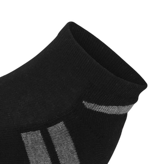 Meia New Balance Cano Invisível 39 ao 42 - Pack com 03 Pares Preto