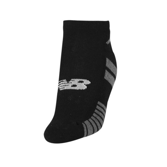 Meia New Balance Cano Invisível 39 ao 42 - Pack com 03 Pares Preto