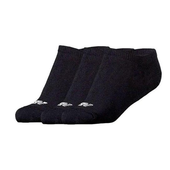 MEIA NEW BALANCE INVISIVEL KIT 3P 35/38 NB33A PRETO ORIGINAL