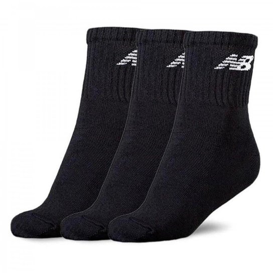 Meia New Balance Kit 3 Pares - unissex