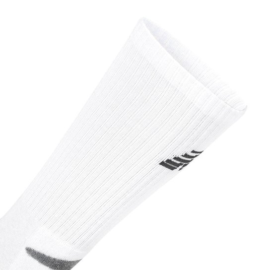 Meia New Balance Lifestyle Cano Longo 39 ao 43 - Pack com 03 Pares - Branca