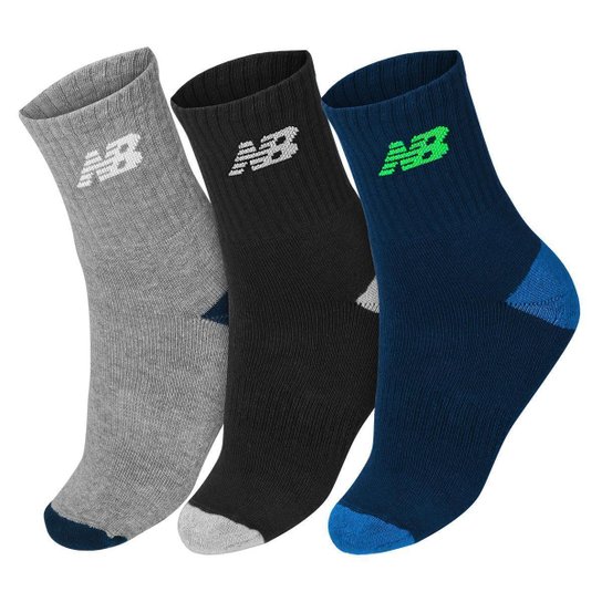 Meia New Balance Lifestyle Kids 29 ao 32 Sortido