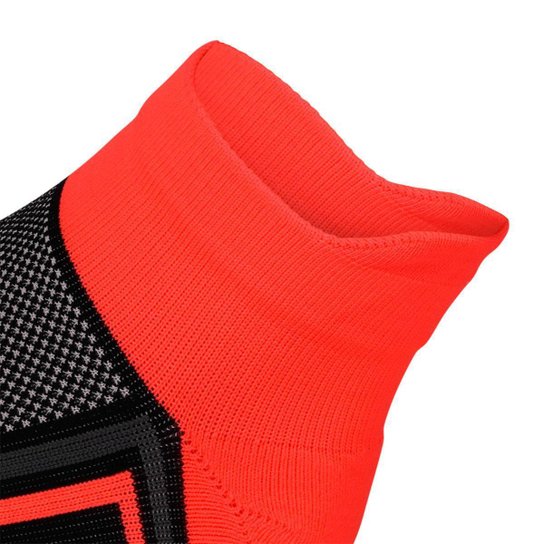 Meia New Balance Performance 3º Calcanhar Invisivel 39 AO 42 Preto e Laranja