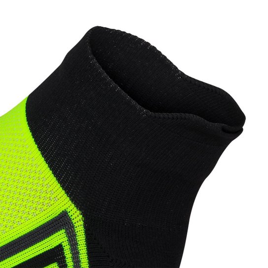 Meia New Balance Performance 3º Calcanhar Invisivel 39 AO 42 Preto e Limão