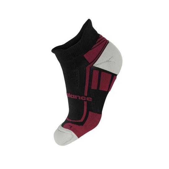 Meia New Balance Performance Invisível 35 ao 38 Preta Rosa e Cinza