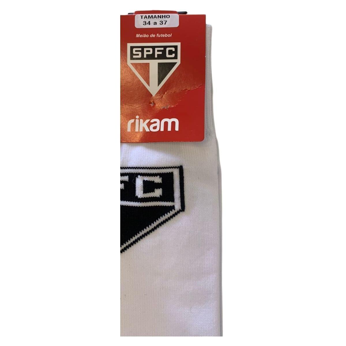 Meião de Futebol São Paulo Infantil Juvenil Oficial Rikam — foto 3