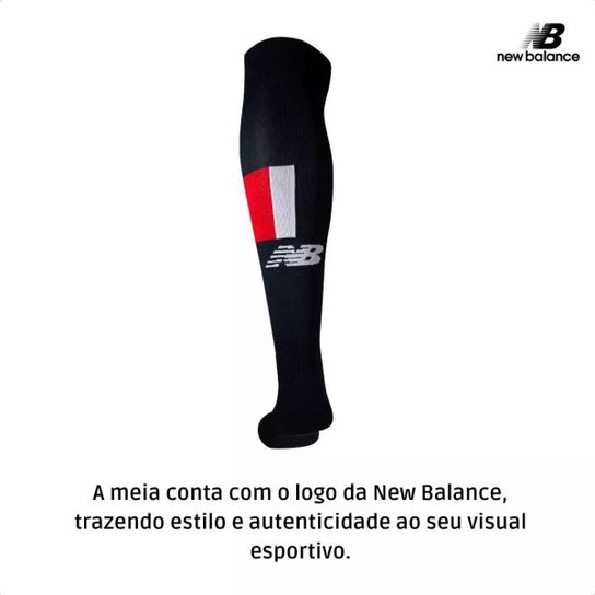 Meião Futebol São Paulo New Balance Home 2024 Adulto Cano Longo