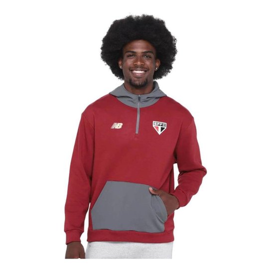 Moletom 2025 São Paulo New Balance Blusa De Viagem Com Capuz