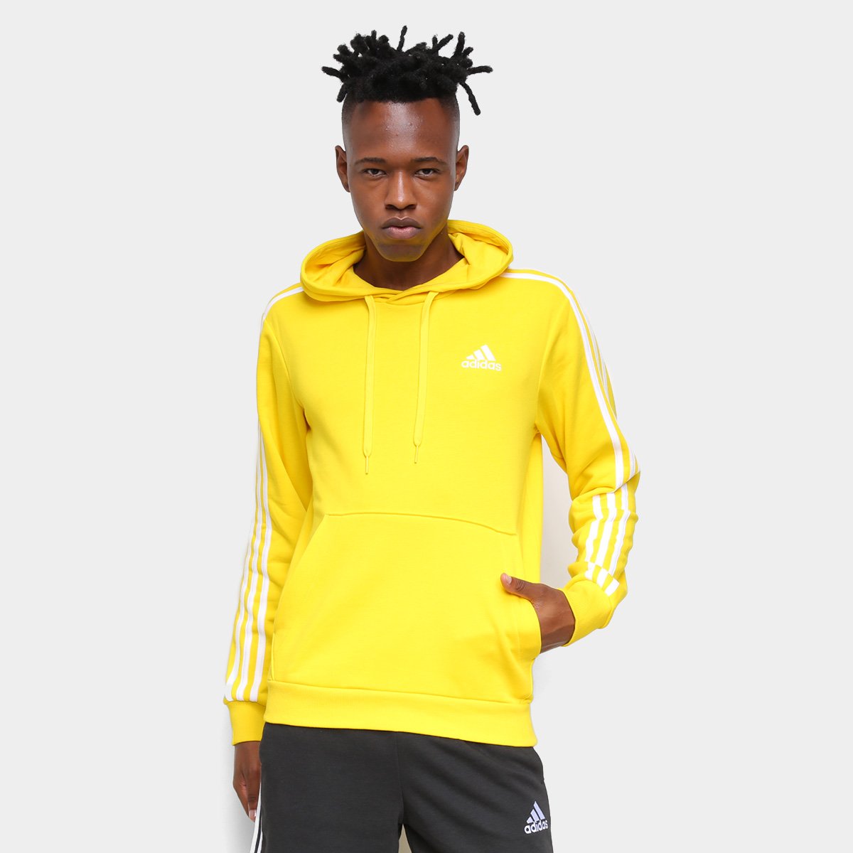 Moletom Adidas Listras Logo Classic Masculino - Main Image