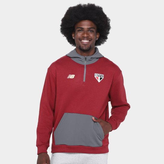 Moletom C/ Capuz São Paulo 25/26 Viagem New Balance Masculino