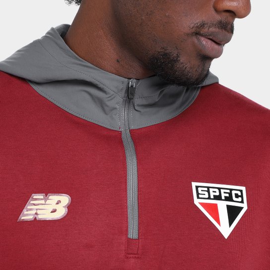 Moletom C/ Capuz São Paulo 25/26 Viagem New Balance Masculino