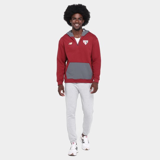 Moletom C/ Capuz São Paulo 25/26 Viagem New Balance Masculino