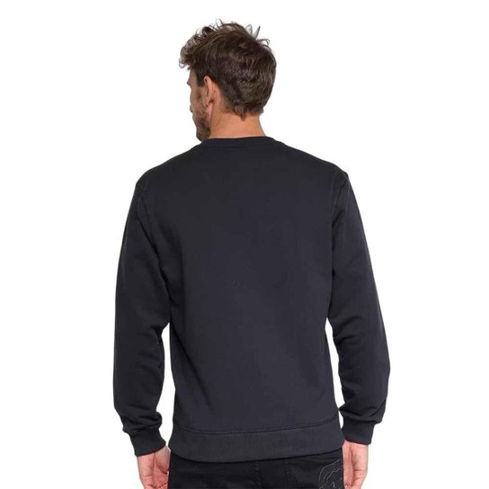 MOLETOM ESSENTIALS BASIC MT31538B-BK - PRETO/BRANCO GG