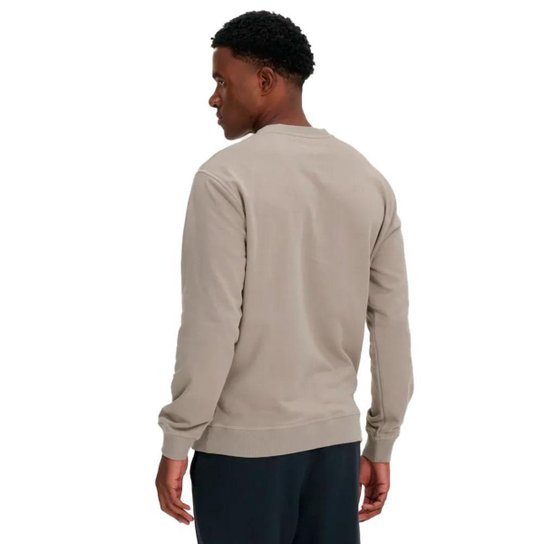 Moletom Masculino New Balance Gola Careca Cinza