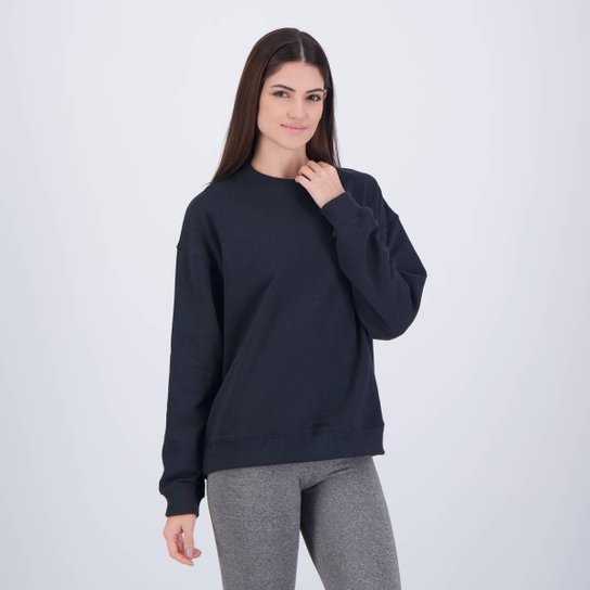 Moletom New Balance Small Logo Feminino Preto