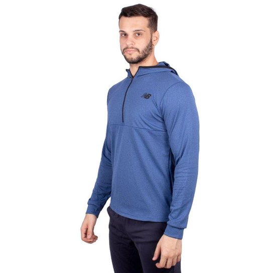 Moletom New Balance Tenacity Com Capuz masculino Azul
