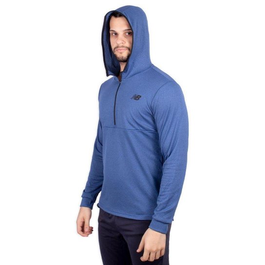 Moletom New Balance Tenacity Com Capuz masculino Azul