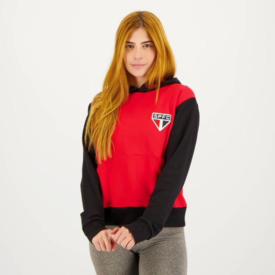 Moletom São Paulo Favorite Feminino Vermelho