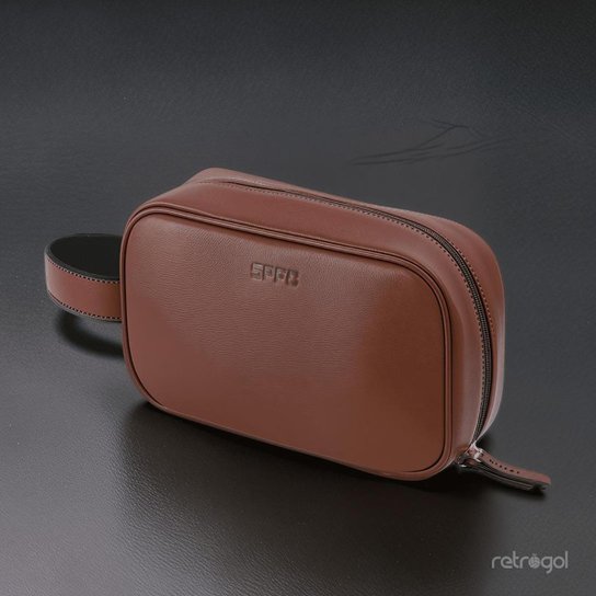 Necessaire de Couro São Paulo Café