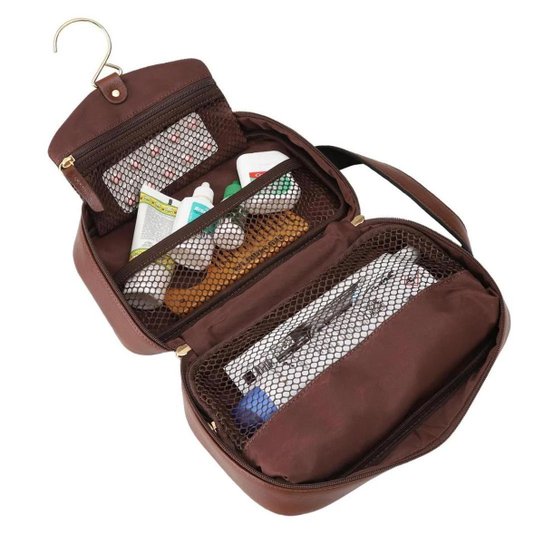 Necessaire de Couro São Paulo Café